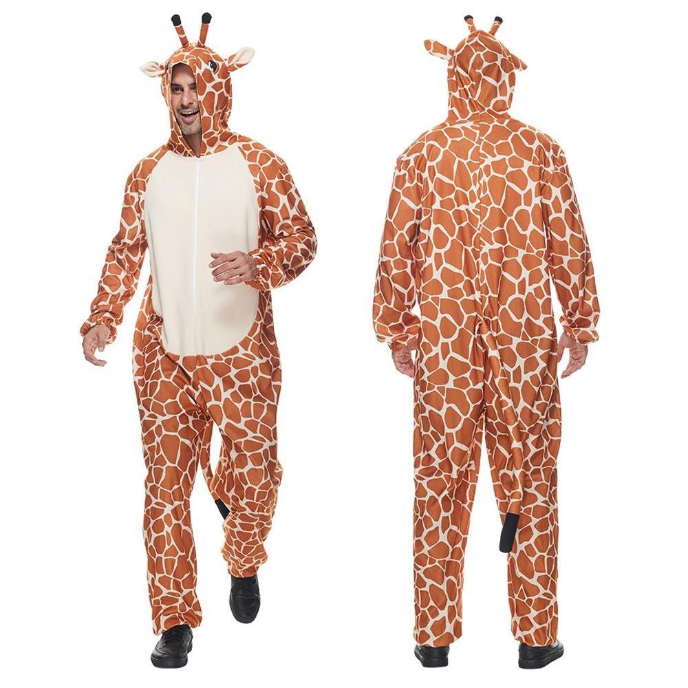 Giraffe Animal Kigurumi Onesie Party Performance Costume for Adults - Pajamasbuy