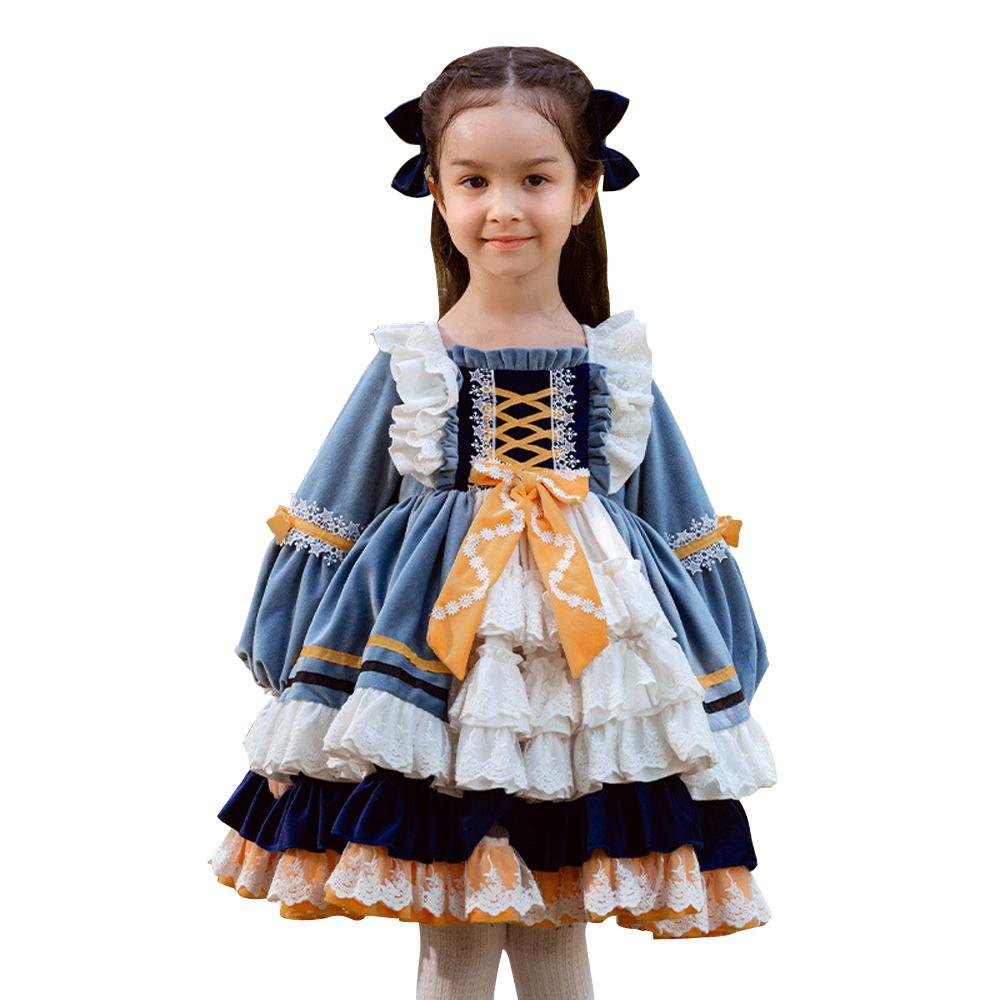 BuyGirls Lolita Dres Children's Princess Dresses Velvet Tutu Skirts Costumes Party Now Cheaper With 3 - 5 Days Ship - PajamasBuy