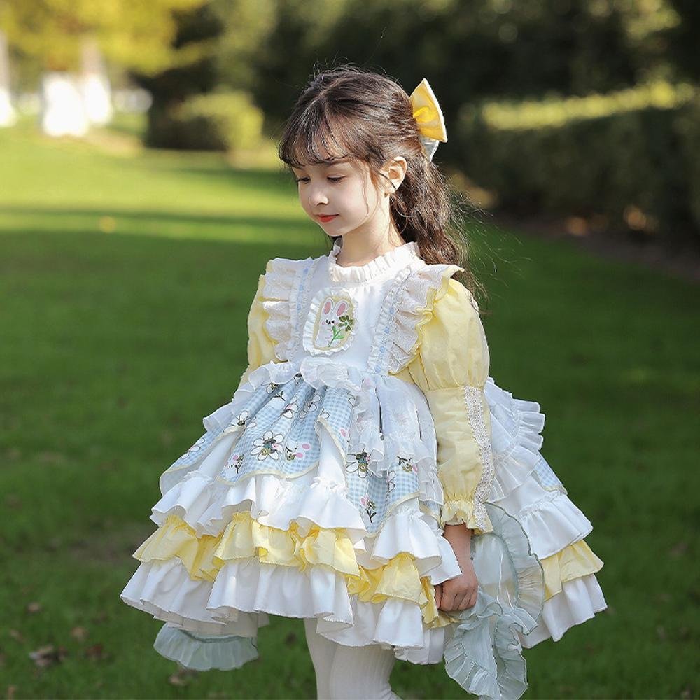 Girls Lolita Dress Kids Cute Tutu Skirt And Hair Accessories Costumes Party - Pajamasbuy