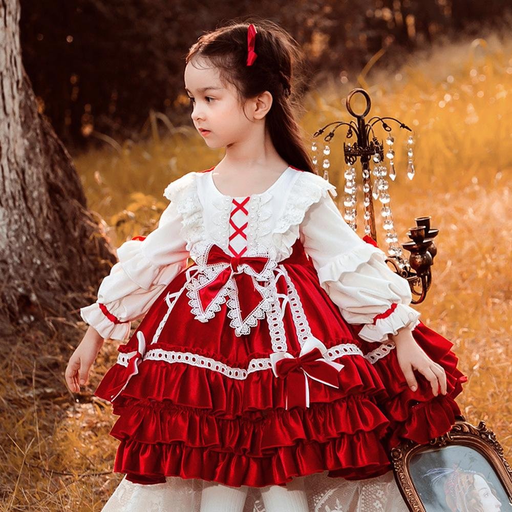 BuyGirls' Lolita princess dress annual Korean velvet Tutu skirt Costumes Party Now Cheaper With 3 - 5 Days Ship - PajamasBuy