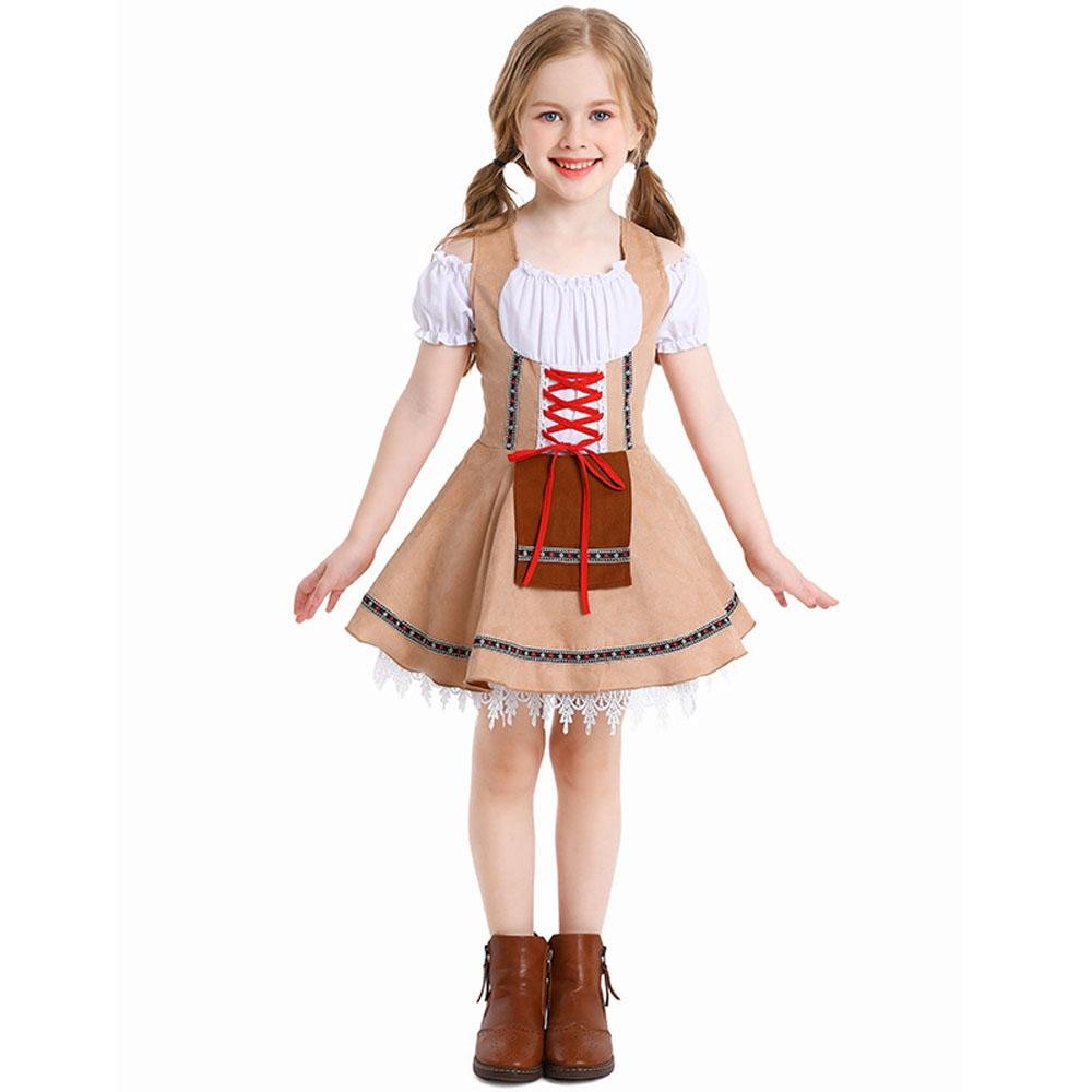 BuyGirls' Oktoberfest Costume German Beer Festival Dress Halloween Performances Now Cheaper With 3 - 5 Days Ship - PajamasBuy