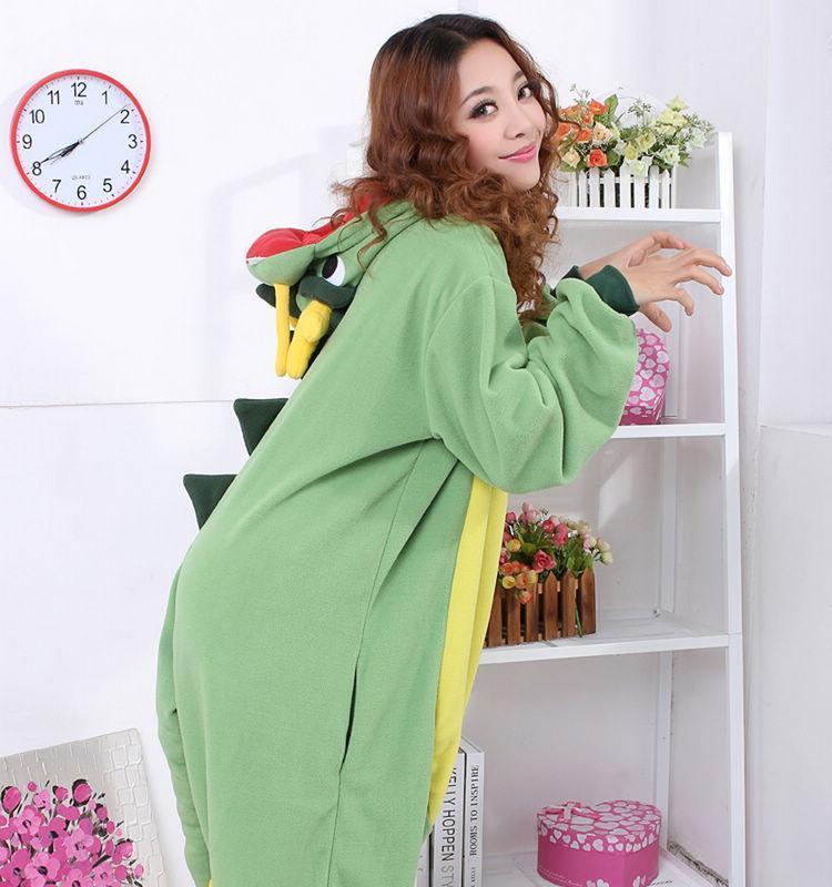 BuyGreen Dragon Onesies Hoodie Costume Kigurumi Pajamas Now Cheaper With 3 - 5 Days Ship - PajamasBuy