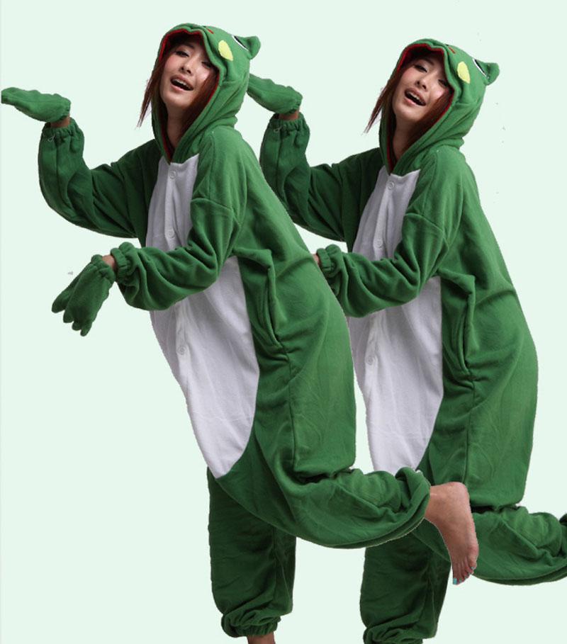 BuyGreen Frog Onesies Hoodie Costume Kigurumi Pajamas Now Cheaper With 3 - 5 Days Ship - PajamasBuy