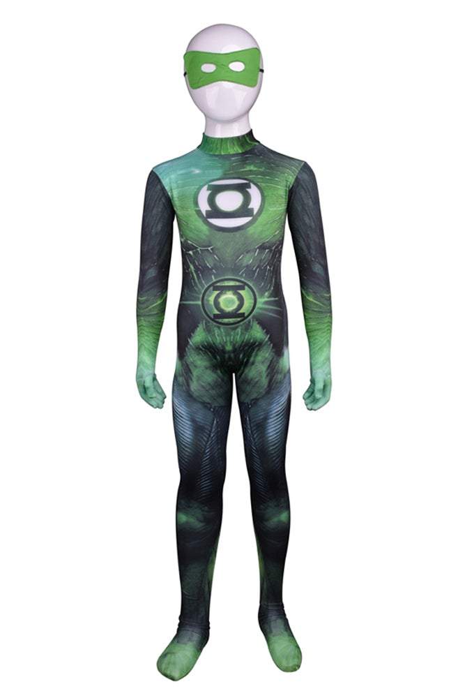 BuyGreen Lantern Hal Jordan Muscle Suit Kids Superhero Cosplay Costume Now Cheaper With 3 - 5 Days Ship - PajamasBuy