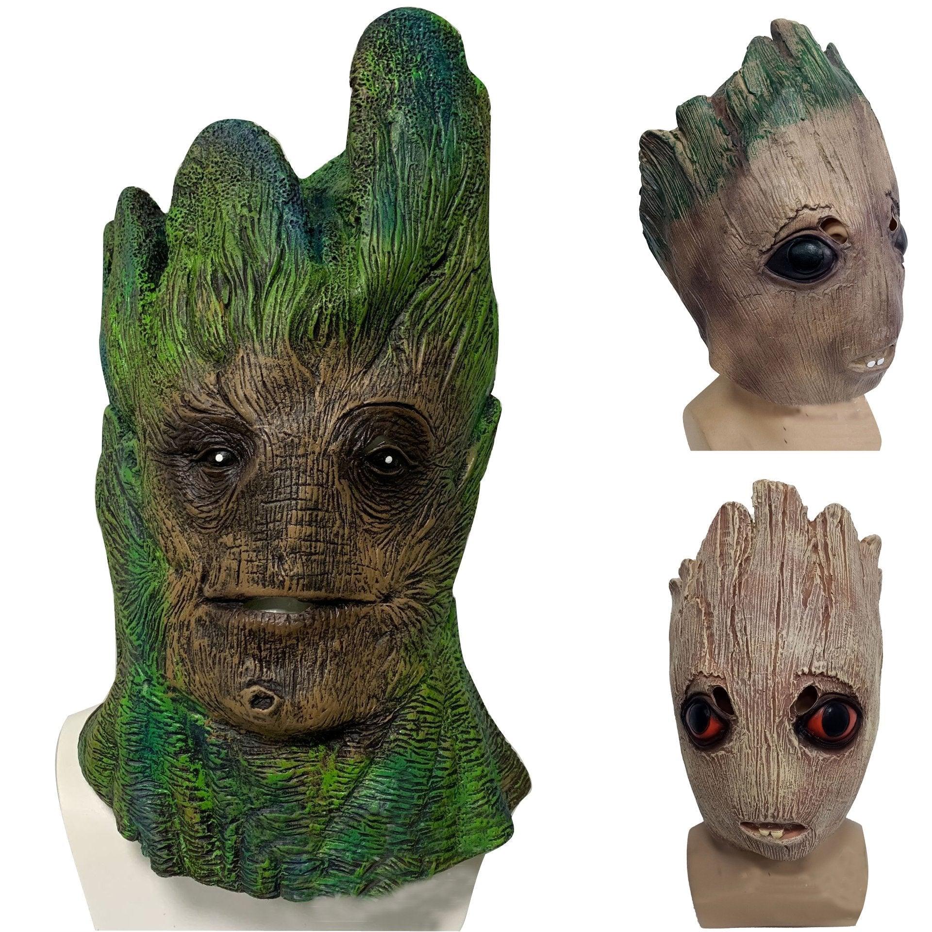 Guardians of the Galaxy Groot Mask latex Halloween - Pajamasbuy