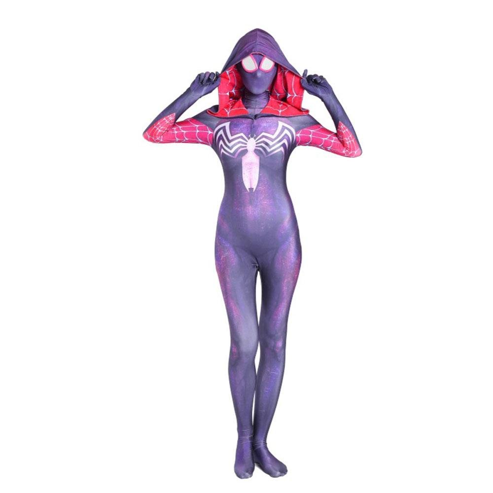 BuyGwen Stacy Spider - man Costume Costume Zentai Jumpsuit Bodysuit Adult Kids Now Cheaper With 3 - 5 Days Ship - PajamasBuy