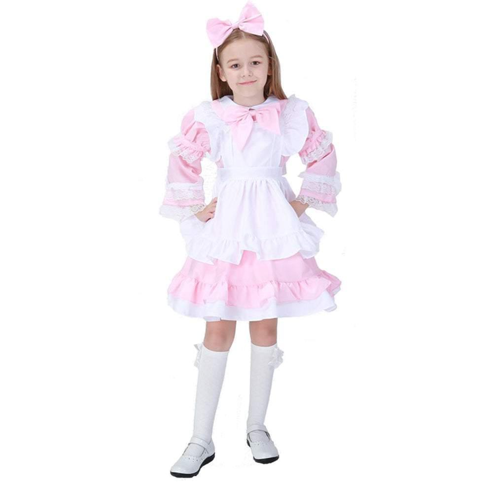 Halloween Alice Dress Girl's Princess Costume Maid Dress for kids - Pajamasbuy