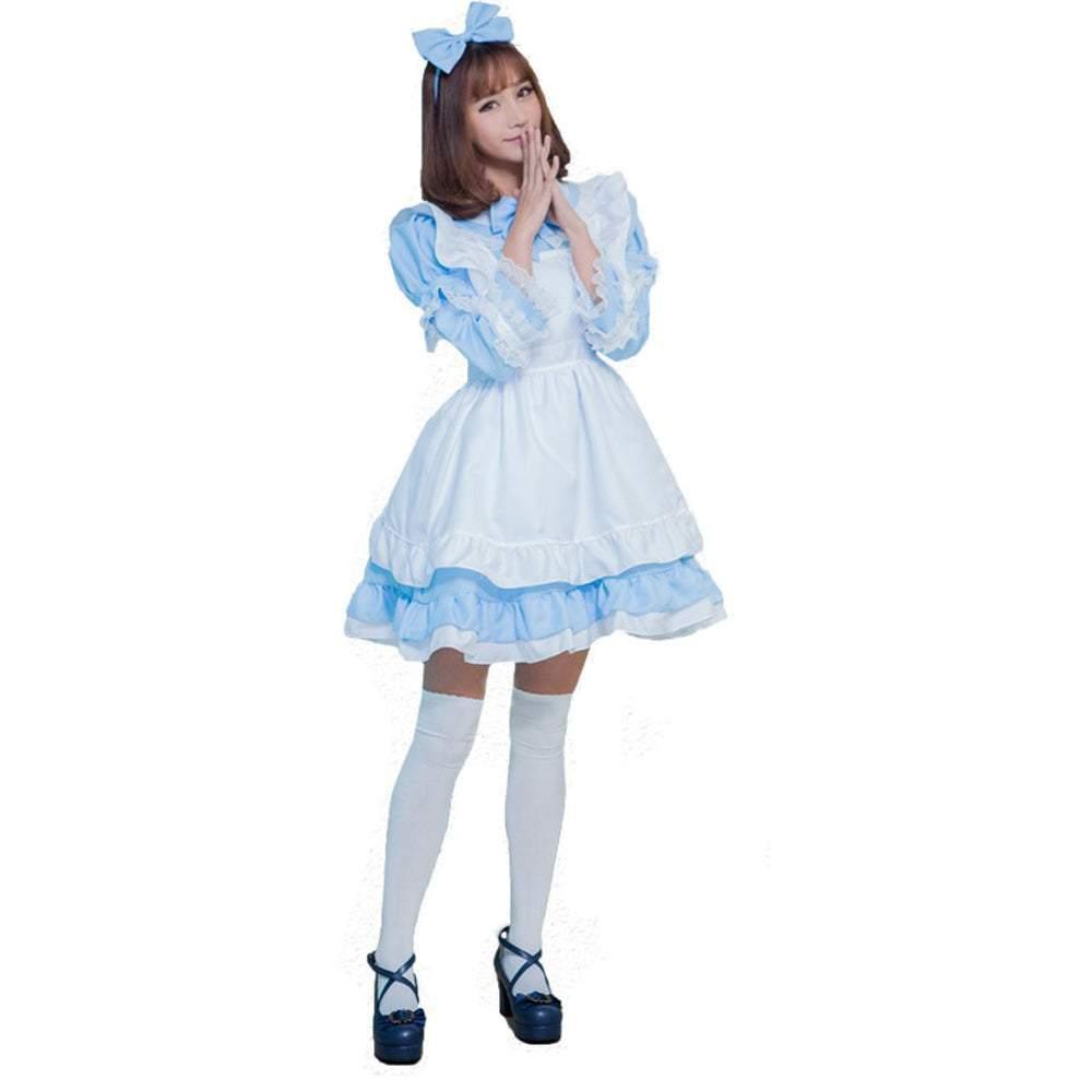 Halloween Alice Dress Girl's Princess Costume Maid Dress for kids - Pajamasbuy