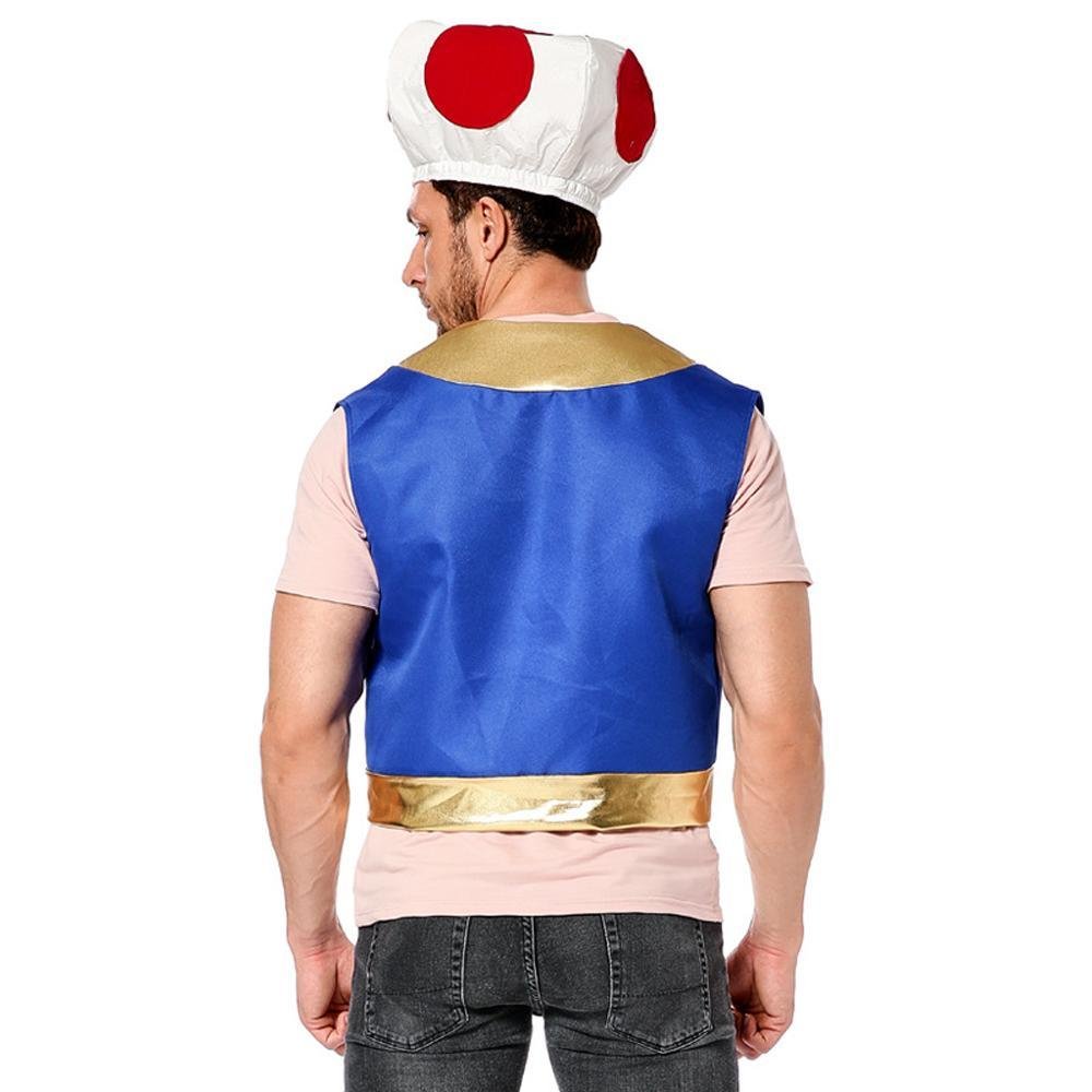 BuyHalloween Mushroom Kingdom Red Dot Mushroom Head Captain Chino Acting Prop Costume Now Cheaper With 3 - 5 Days Ship - PajamasBuy