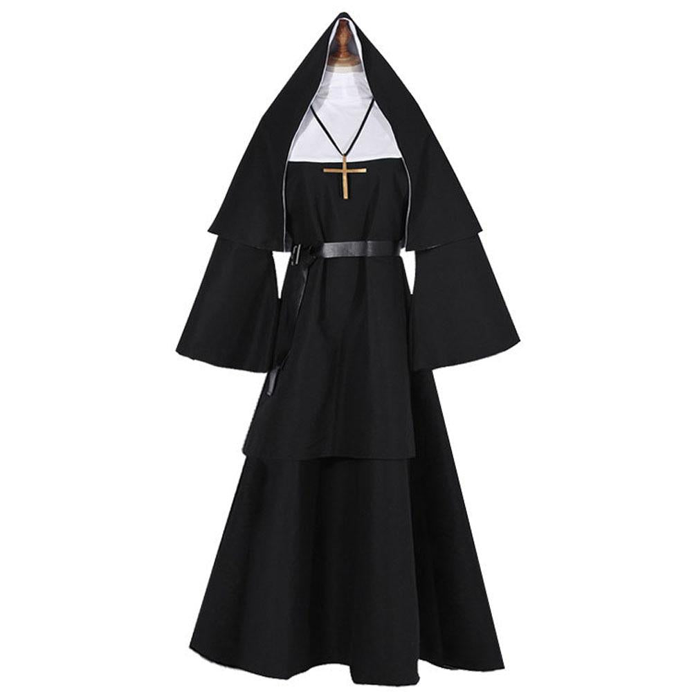 BuyHalloween The Nun ghost nun cosplay priest costume costumes Now Cheaper With 3 - 5 Days Ship - PajamasBuy