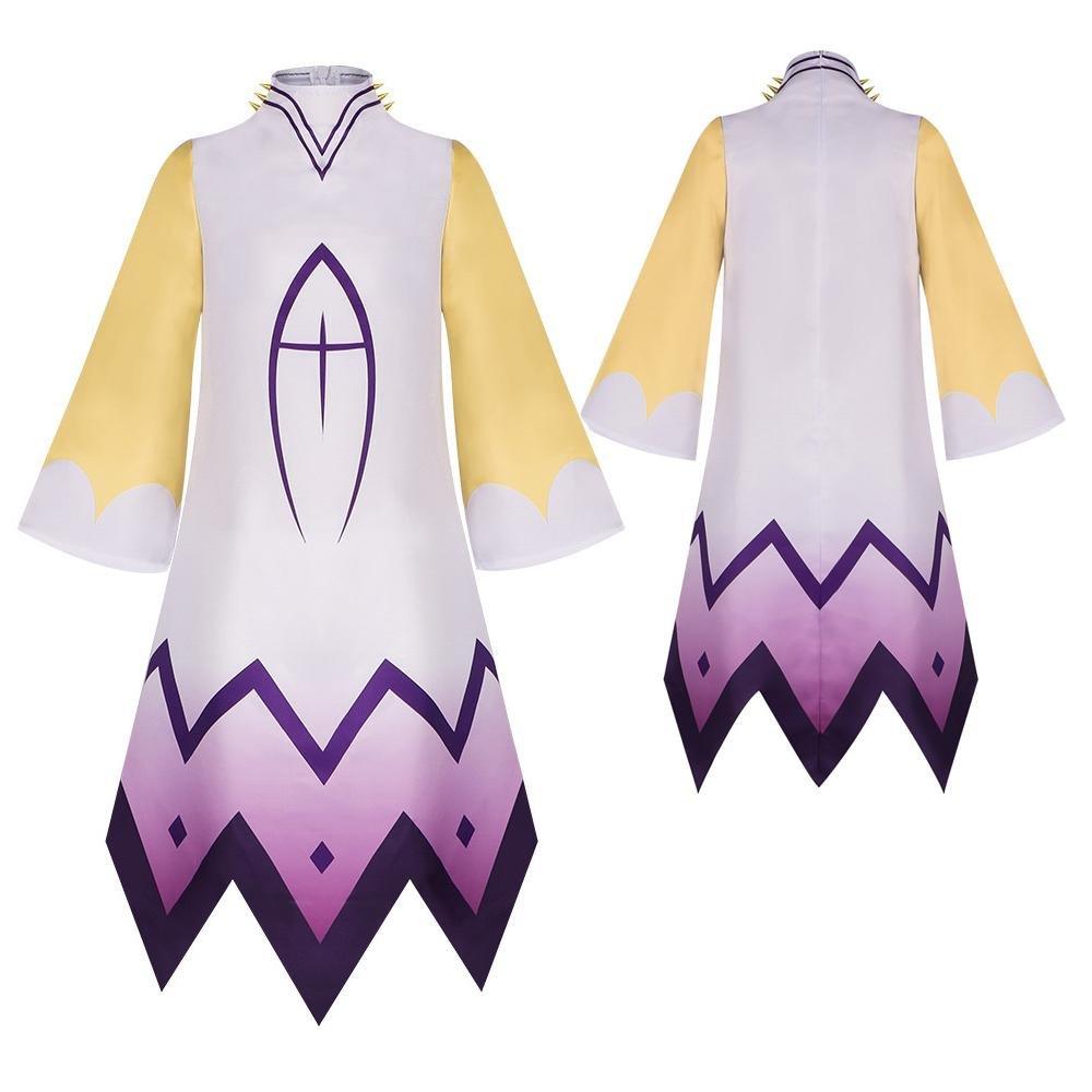 Hazbin Hotel Adam Cosplay Adam Robe Gloves Outfit Halloween - Pajamasbuy