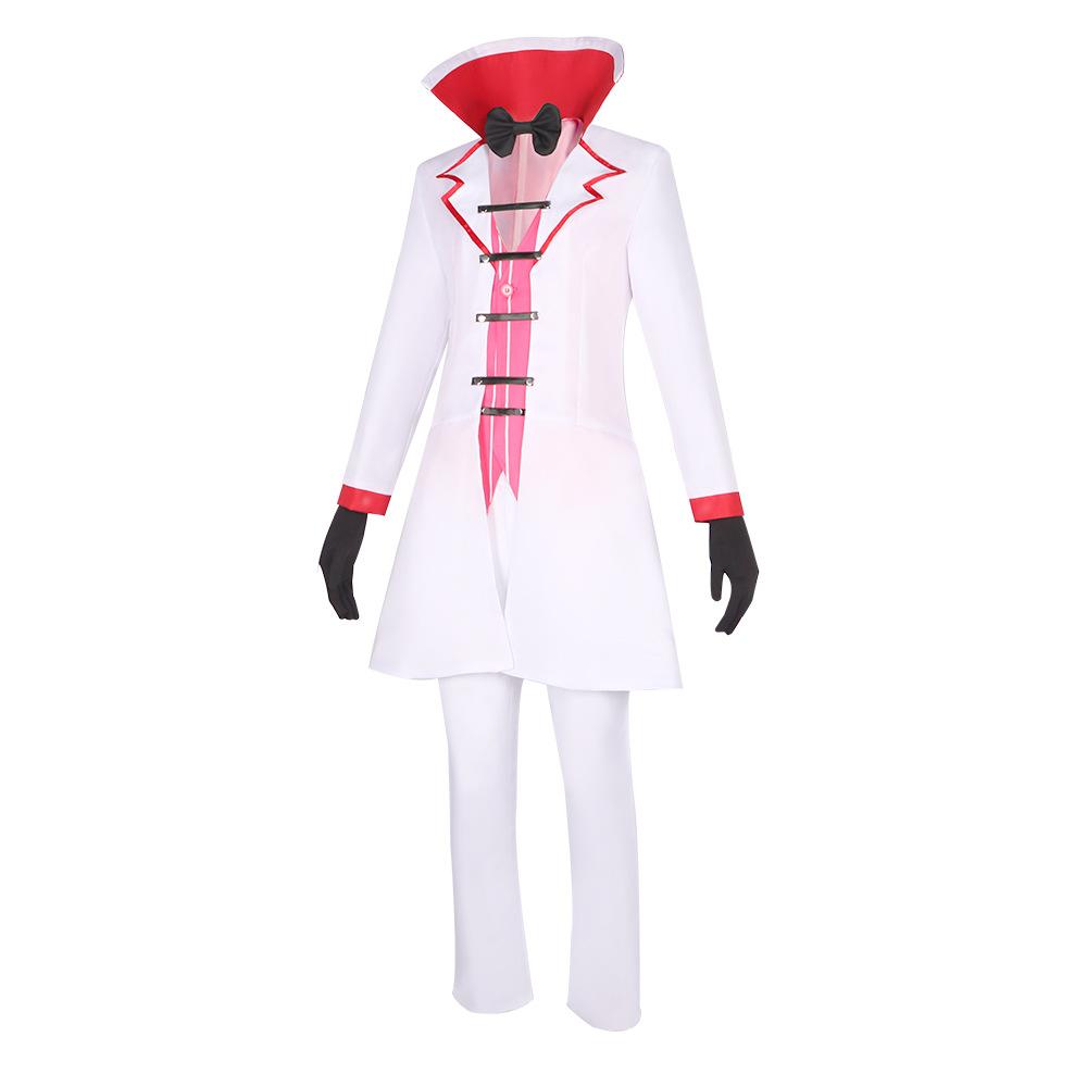 BuyHazbin Hotel Lucifer Morningstar White Suit Adult Cosplay Costume Carnival Now Cheaper With 3 - 5 Days Ship - PajamasBuy