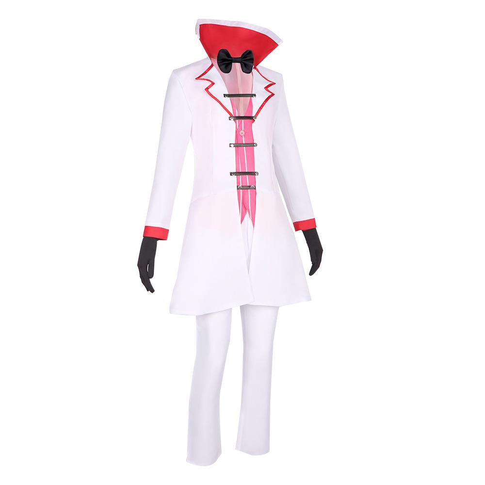 BuyHazbin Hotel Lucifer Morningstar White Suit Adult Cosplay Costume Carnival Now Cheaper With 3 - 5 Days Ship - PajamasBuy