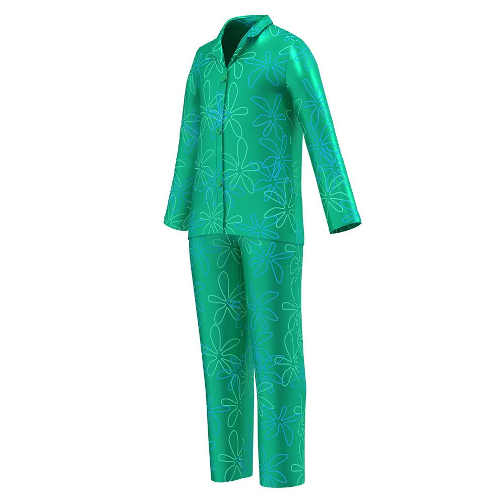 Buyinside out 2 costumes Summer ice silk pajamas Home Wear Now Cheaper With 3 - 5 Days Ship - PajamasBuy