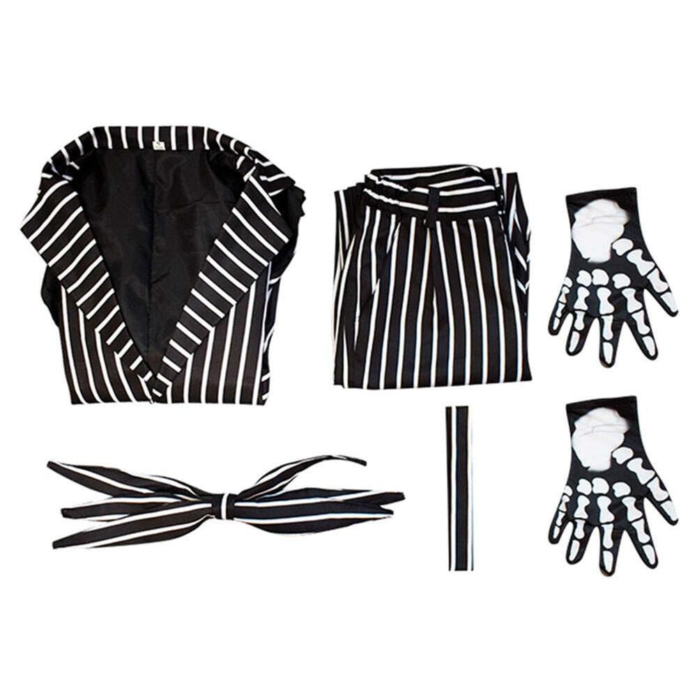 BuyJack Skellington Couples Costume Halloween Outfits Party Carnival Cosplay Now Cheaper With 3 - 5 Days Ship - PajamasBuy