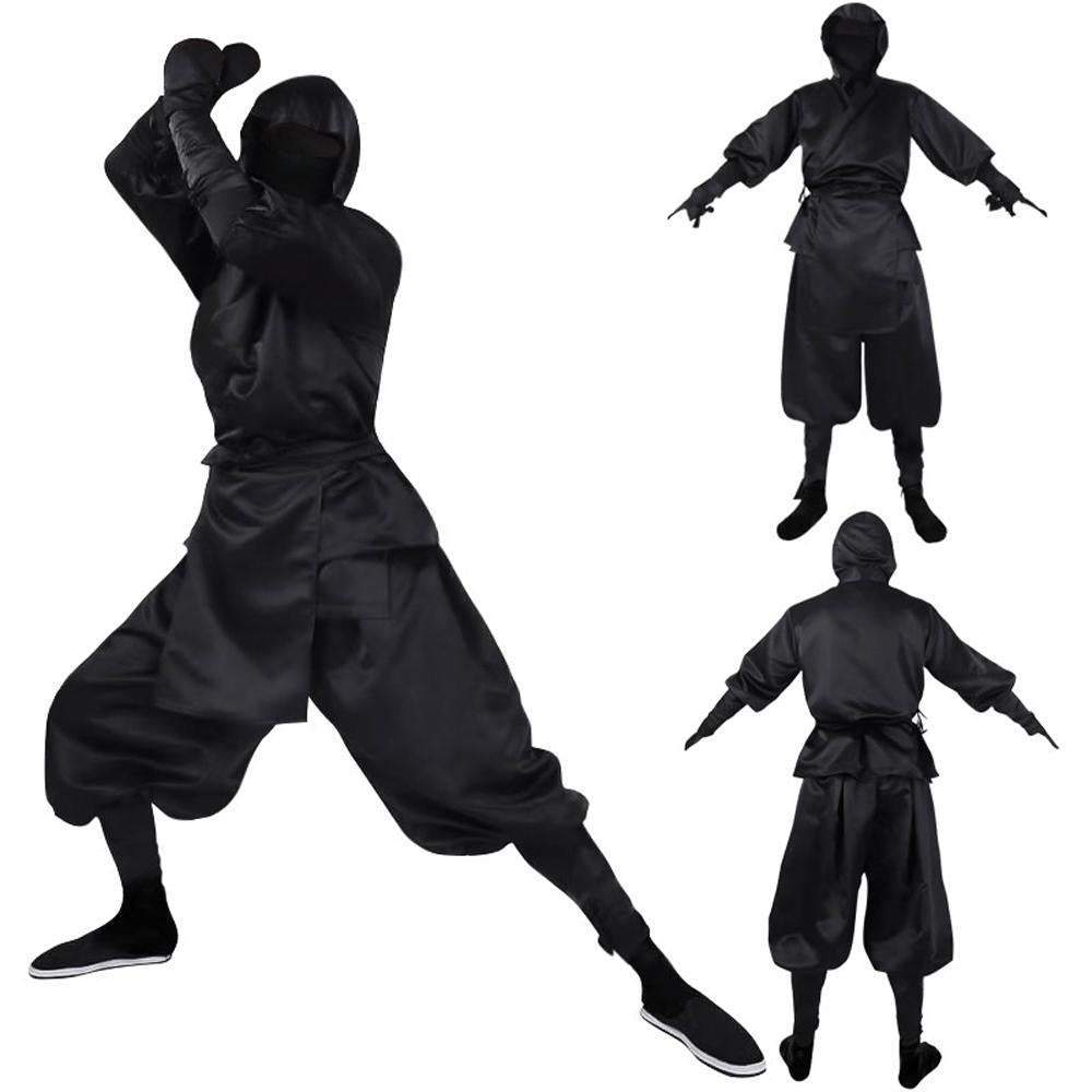 BuyJapanese Ninja Bushido Cosplay Costume with Hood Socks Halloween Outfit Set Dress Up For Men Now Cheaper With 3 - 5 Days Ship - PajamasBuy