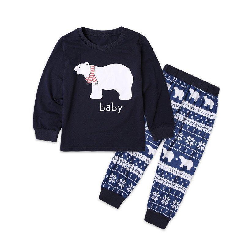 Matching Family Pajamas Christmas Bear Papa Mama Baby Pajamas