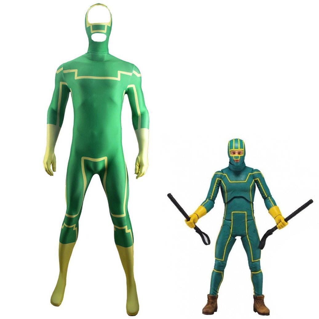 BuyKick - Ass Ass Kicker Cosplay Costume jumpsuit Halloween costume Zentai Costume for adult and kids Now Cheaper With 3 - 5 Days Ship - PajamasBuy