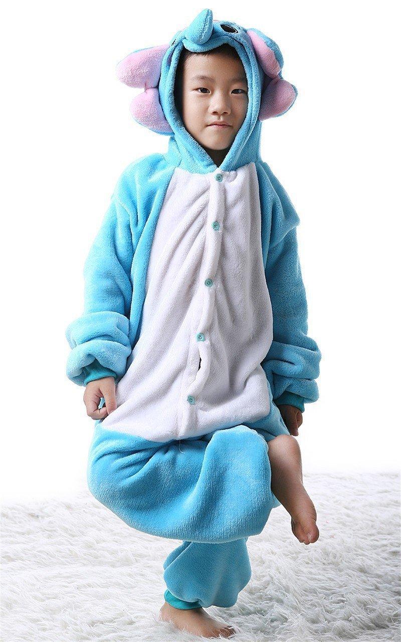 Kids Elephant Dumbo Onesies Hoodie Pajamas Kigurumi Costume - Pajamasbuy