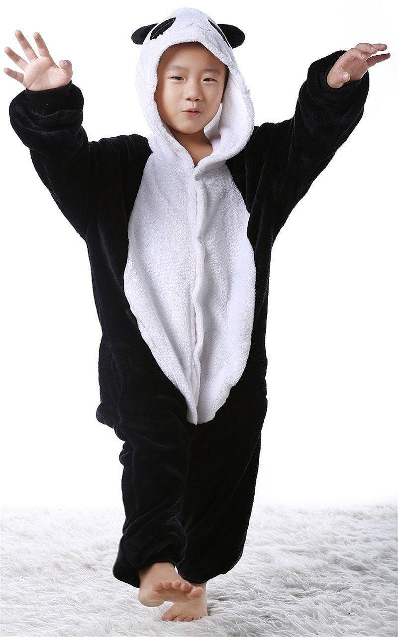 Kids Onesies Panda Animal Kigurumi Pajamas Costume Hoodie - Pajamasbuy