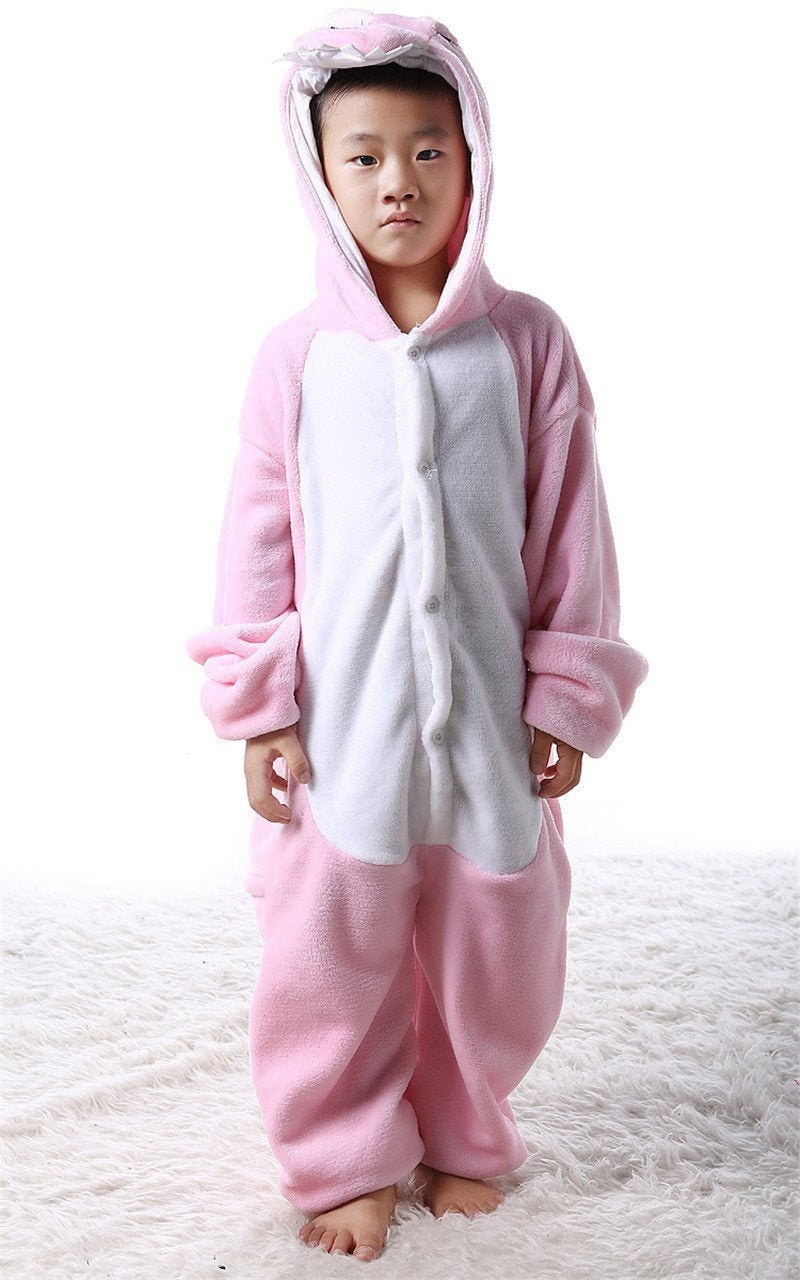 BuyKids Onesies Pink Dinosaur Animal Pajamas Kigurumi Costume Now Cheaper With 3 - 5 Days Ship - PajamasBuy