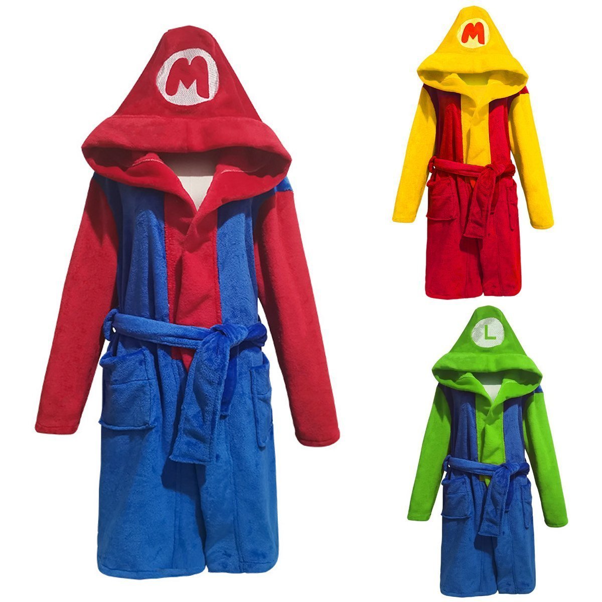 BuyKids Super Mario Kigurumi Robes Animal Pajamas Flannel Sleepwear For Adult Now Cheaper With 3 - 5 Days Ship - PajamasBuy