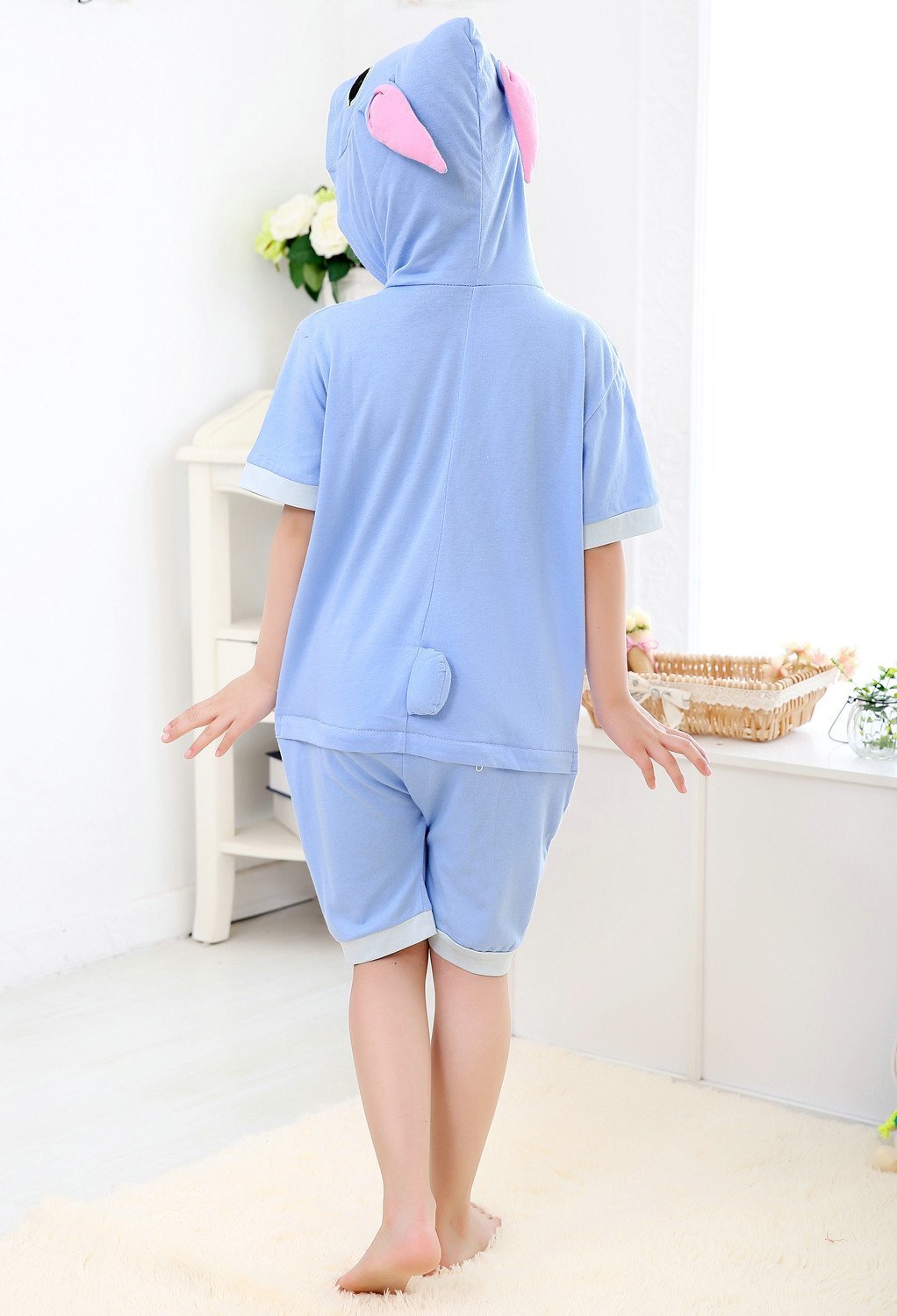 Buykigurumi Stitch kids Animal Onesies Summer Pajamas Costume Now Cheaper With 3 - 5 Days Ship - PajamasBuy