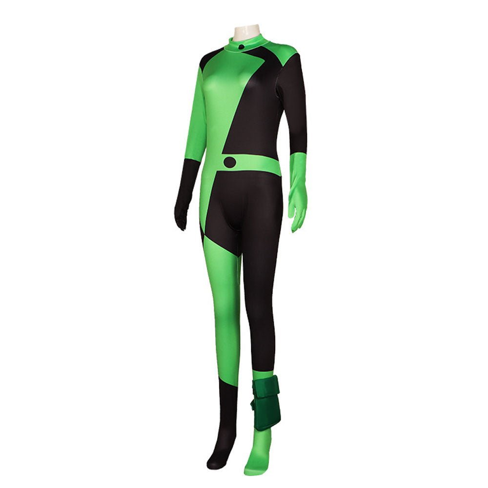 BuyKim Possible Shego Costume Bodysuit Jumpsuit Party Halloween Now Cheaper With 3 - 5 Days Ship - PajamasBuy