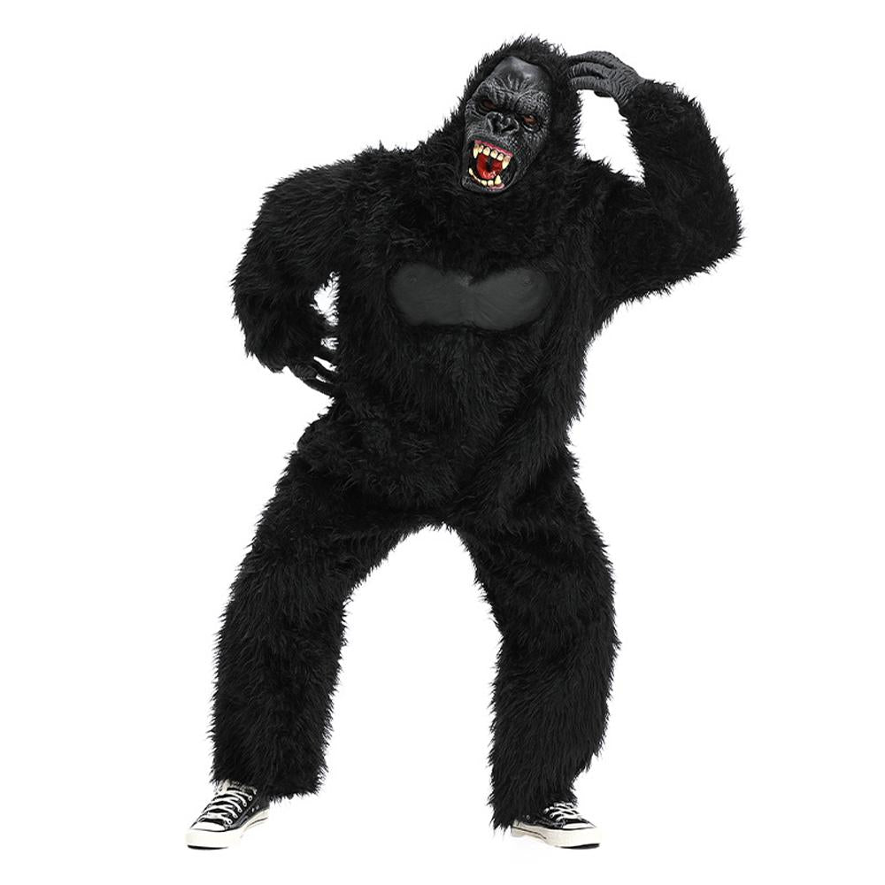 BuyKing Kong Chimpanzee Animal Adult Jumpsuit Cosplay Costume Carnival Now Cheaper With 3 - 5 Days Ship - PajamasBuy