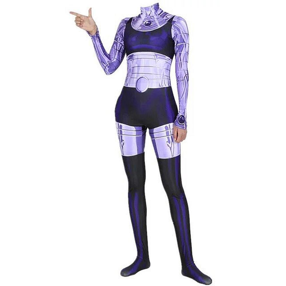 Komand'r Blackfire Costume Jumpsuit Bodysuit Titans Cosplay Halloween - Pajamasbuy