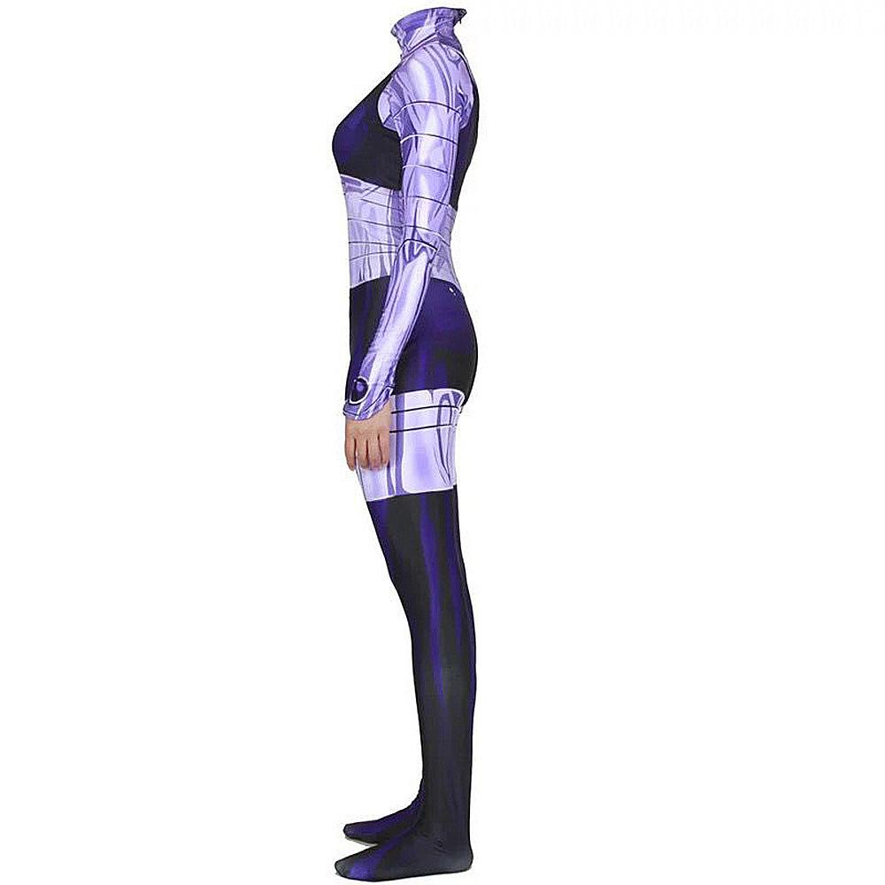 BuyKomand'r Blackfire Costume Jumpsuit Bodysuit Titans Cosplay Halloween Now Cheaper With 3 - 5 Days Ship - PajamasBuy