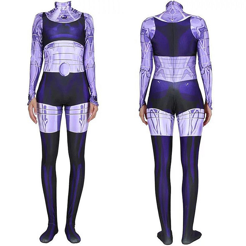 BuyKomand'r Blackfire Costume Jumpsuit Bodysuit Titans Cosplay Halloween Now Cheaper With 3 - 5 Days Ship - PajamasBuy