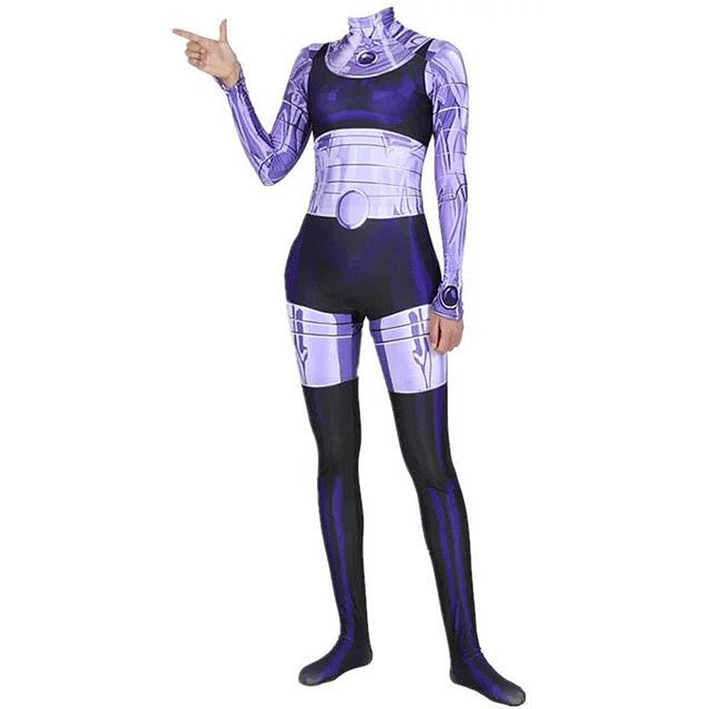 BuyKomand'r Blackfire Costume Jumpsuit Bodysuit Titans Cosplay Halloween Now Cheaper With 3 - 5 Days Ship - PajamasBuy