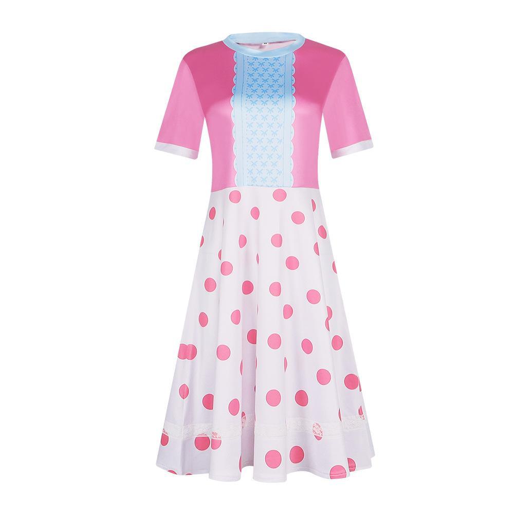 Little Bo Peep Toy Story Pink Dress Carnival Cosplay Costume For Adult - Pajamasbuy