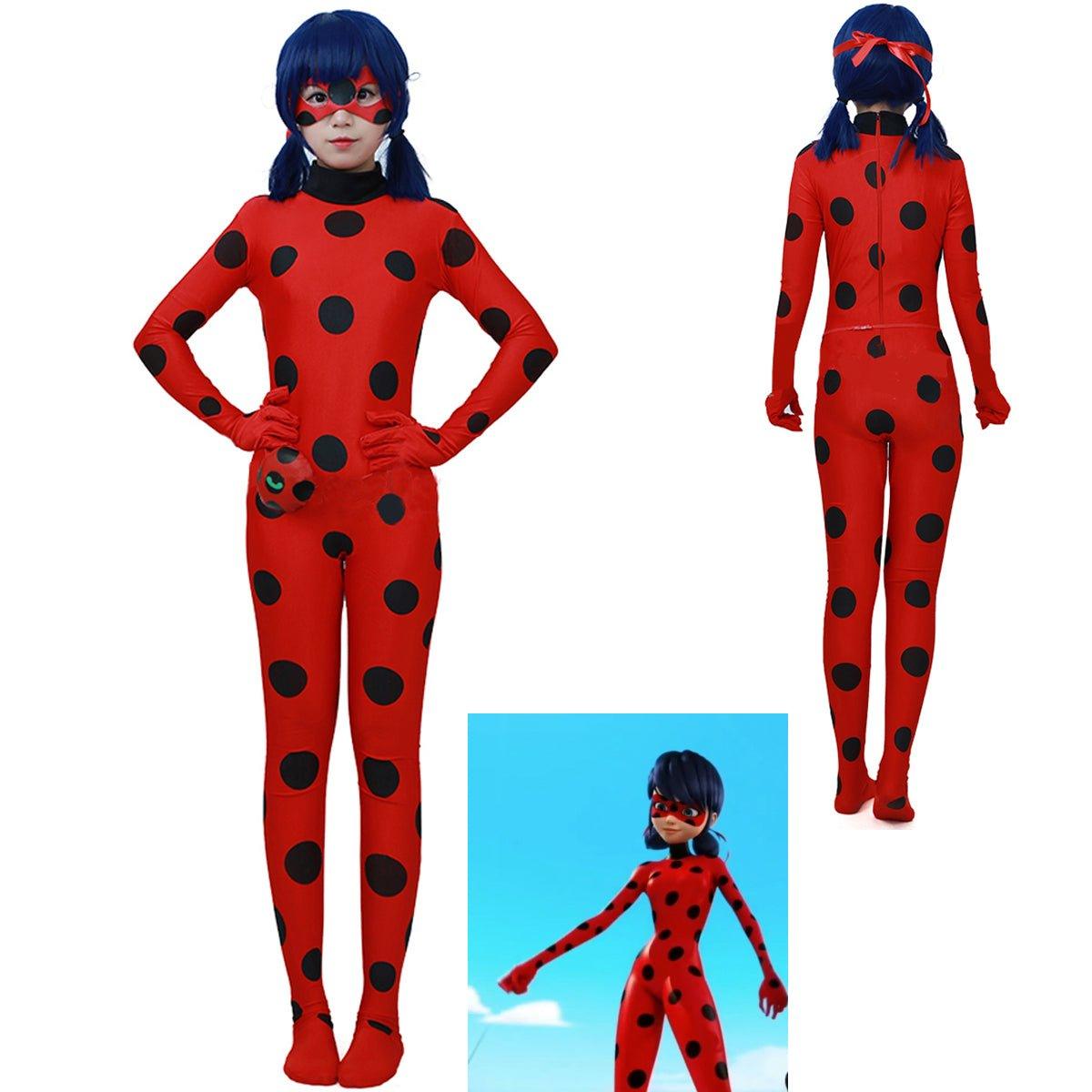 Marinette Dupain Cheng Miraculous Ladybug Cosplay Adult Costume Zentai Kids - Pajamasbuy