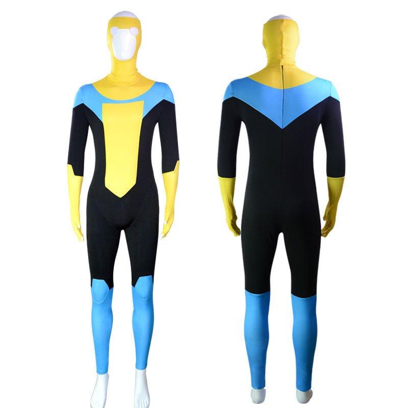 Mark Grayson Invincible Costume Bodysuit Zentai Hero Cloak Cosplay - Pajamasbuy