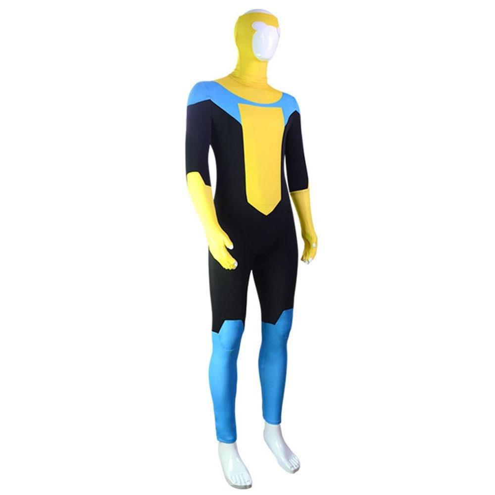 Mark Grayson Invincible Costume Bodysuit Zentai Hero Cloak Cosplay - Pajamasbuy