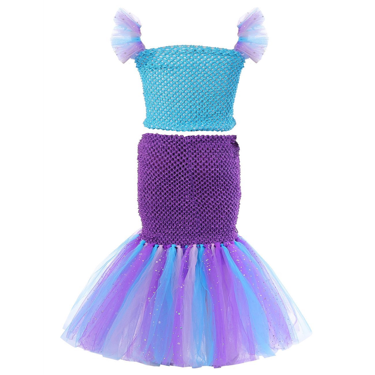 BuyMermaid Princess Costume Kids Girls Cosplay Party Tutu Dress Halloween Outfit Now Cheaper With 3 - 5 Days Ship - PajamasBuy