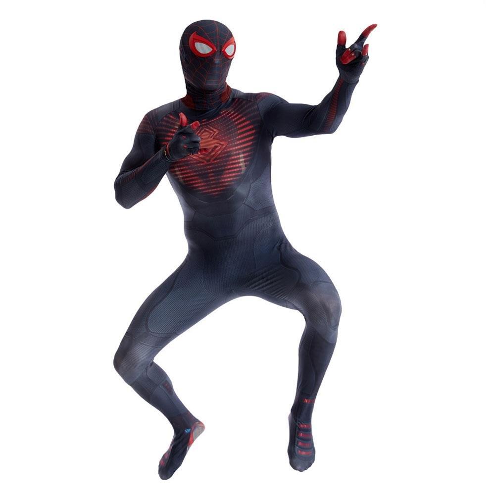 Miles Morales Spider Man PS5 Cosplay Suit Ultimate Costume for Kids and Adults - Pajamasbuy