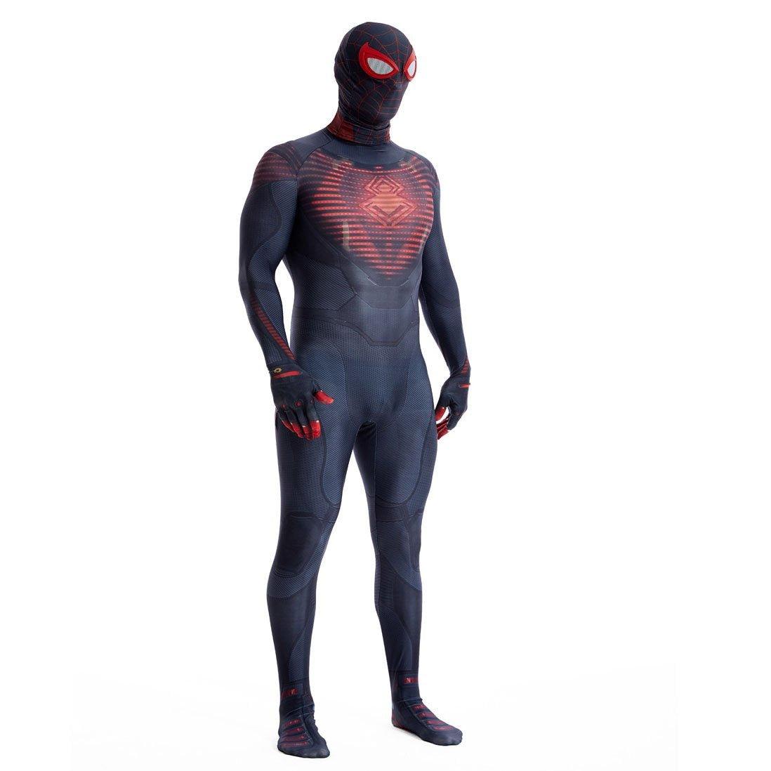 Miles Morales Spider Man PS5 Cosplay Suit Ultimate Costume for Kids and Adults - Pajamasbuy