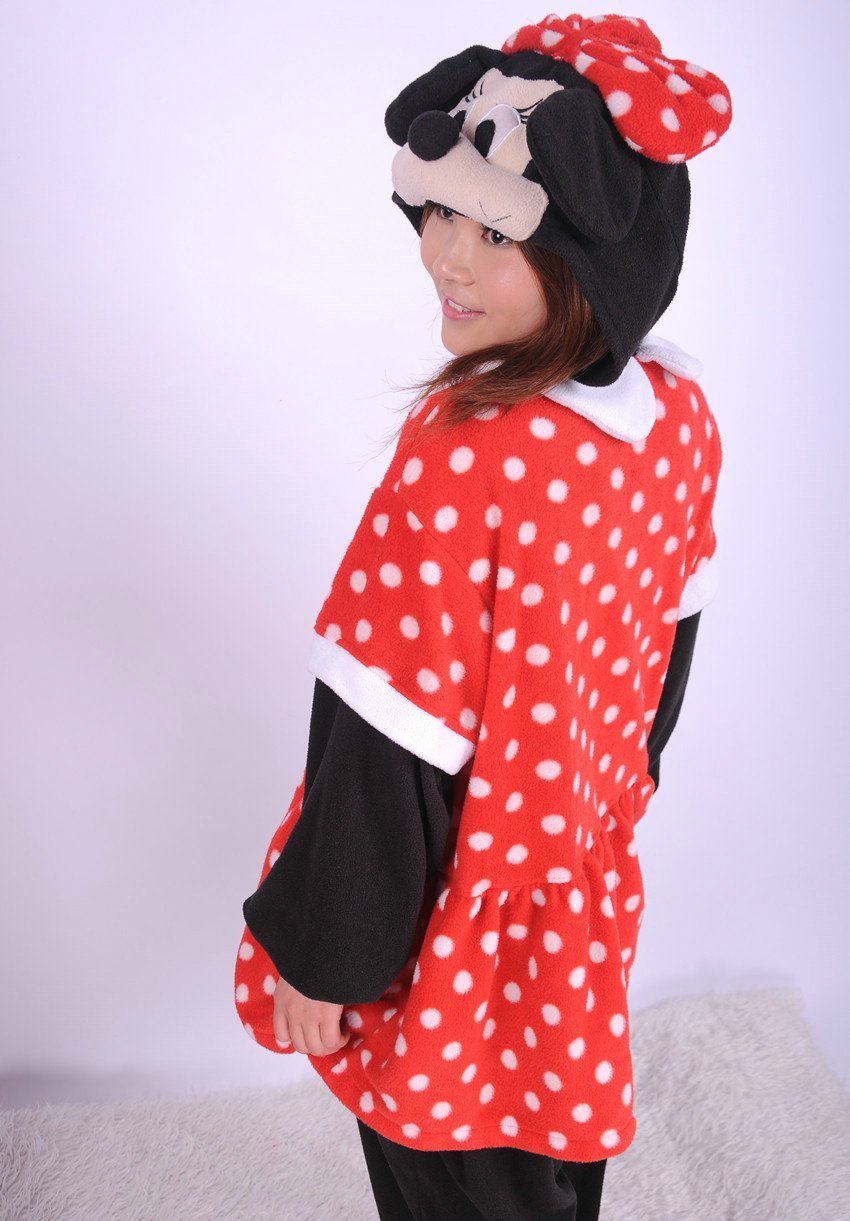 BuyMinnie Mouse Kigurumi Animal Onesie Pajamas Costumes Now Cheaper With 3 - 5 Days Ship - PajamasBuy