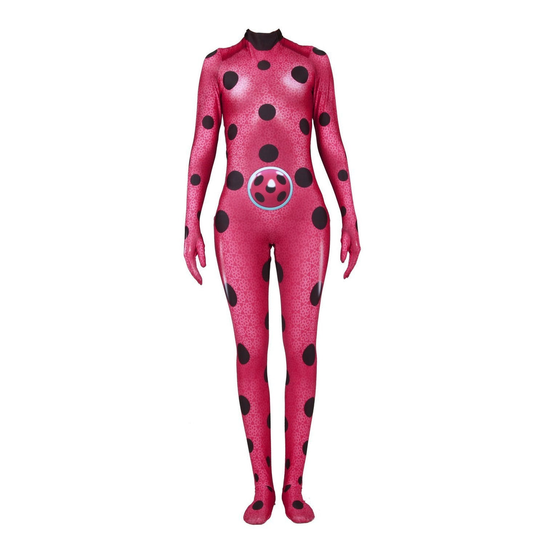 Miraculous Ladybug Cat Noir Fox Bee Red Jumpsuit Cosplay Costume for Adult  Kids - PajamasBuy