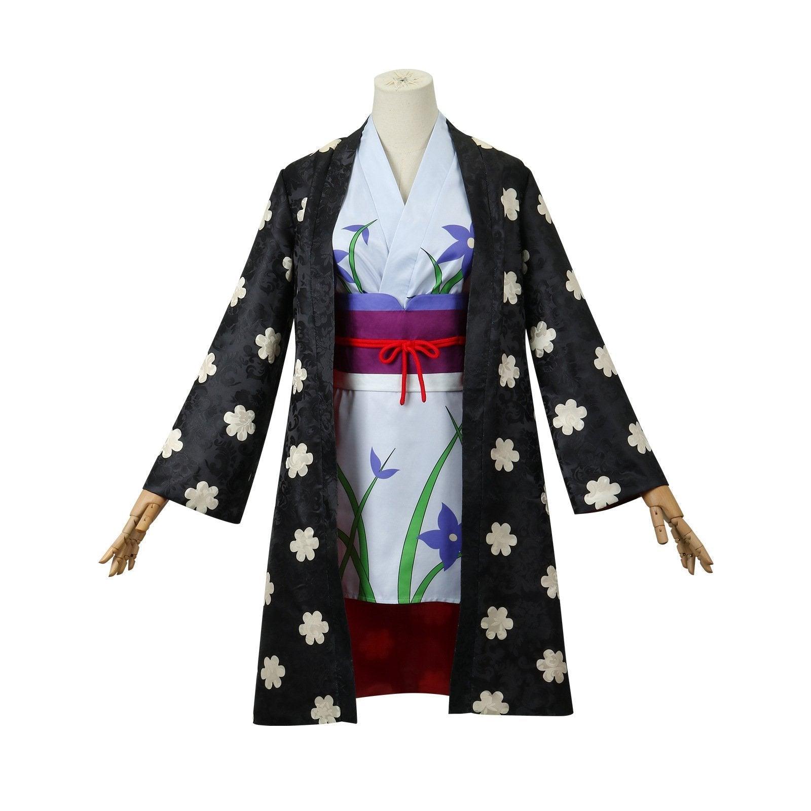 One Piece Nico Robin Japanese Anime Kimono Robe Fancy cosplay Costumes - Pajamasbuy