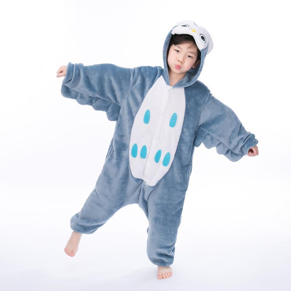 BuyOwl Animals Costume Sleepwear Winter Kigurumi Onesies Kids Now Cheaper With 3 - 5 Days Ship - PajamasBuy