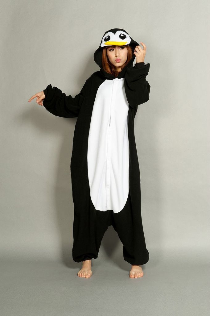 BuyPenguin Onesies Hoodie Pajamas Animal Kigurumi Costume Now Cheaper With 3 - 5 Days Ship - PajamasBuy