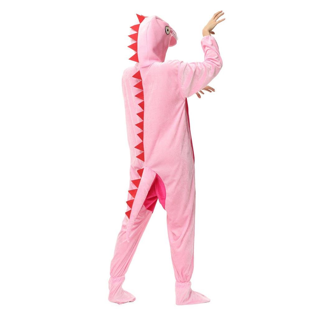 BuyPink Dinosaur momo Animal kigurumi onesies Costume Now Cheaper With 3 - 5 Days Ship - PajamasBuy