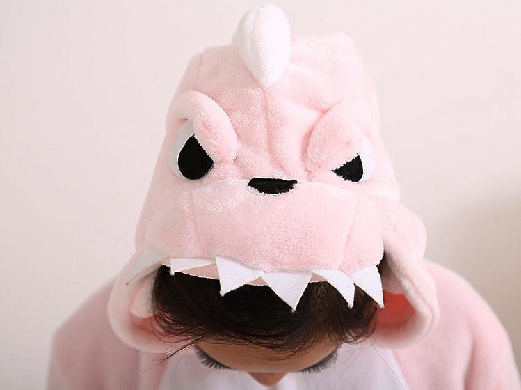 BuyPink Dinosaur Pajamas Onesies Hoodie Animal Costume Now Cheaper With 3 - 5 Days Ship - PajamasBuy