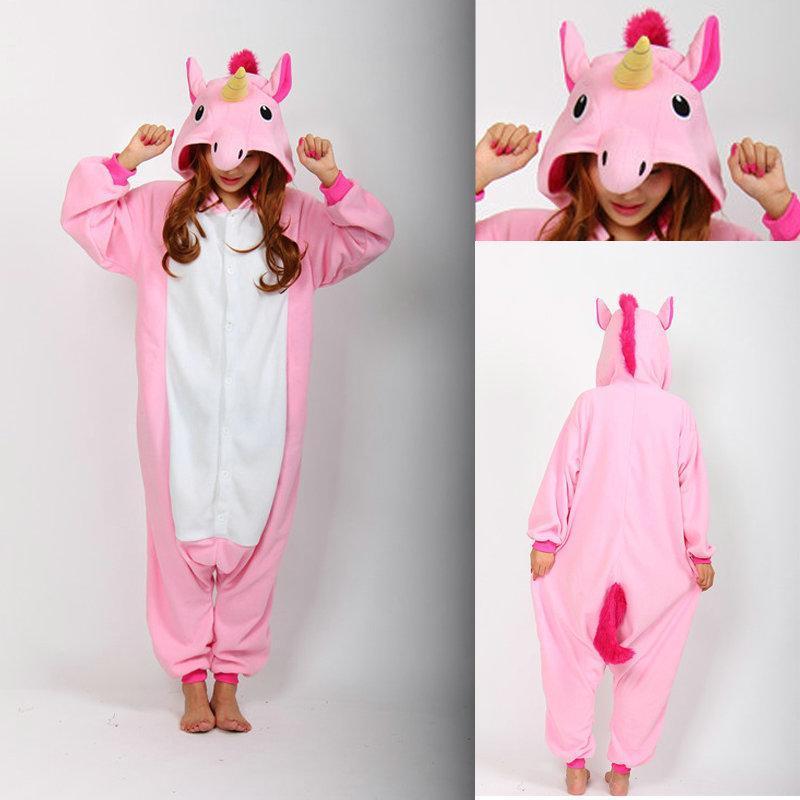 BuyPink Unicorn Onesies Kigurumi Adult Animal Costume Pajamas Now Cheaper With 3 - 5 Days Ship - PajamasBuy