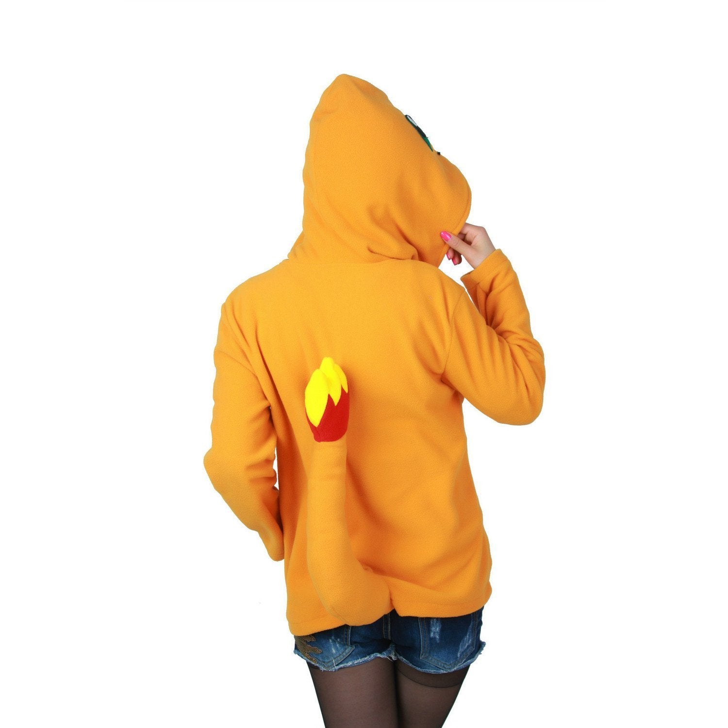 BuyPokemon Charmander Fire Dragon Long Sleeve Kigurumi Hoodie Coat Jacket Now Cheaper With 3 - 5 Days Ship - PajamasBuy