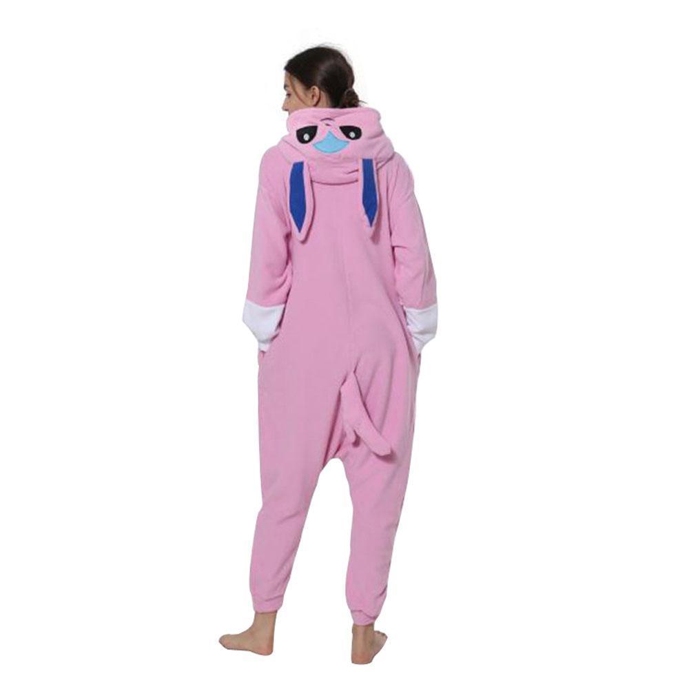 BuyPokemon Pink Glaceon Eevee Kigurumi Onesie Hoodie Costume Pajamas Sylveon Eevee Pajamas Now Cheaper With 3 - 5 Days Ship - PajamasBuy